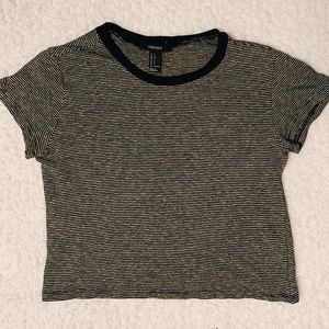 FOREVER 21 Striped Short Sleeve
